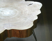 Live-edge table by birdloft. Photo courtesy of the artists